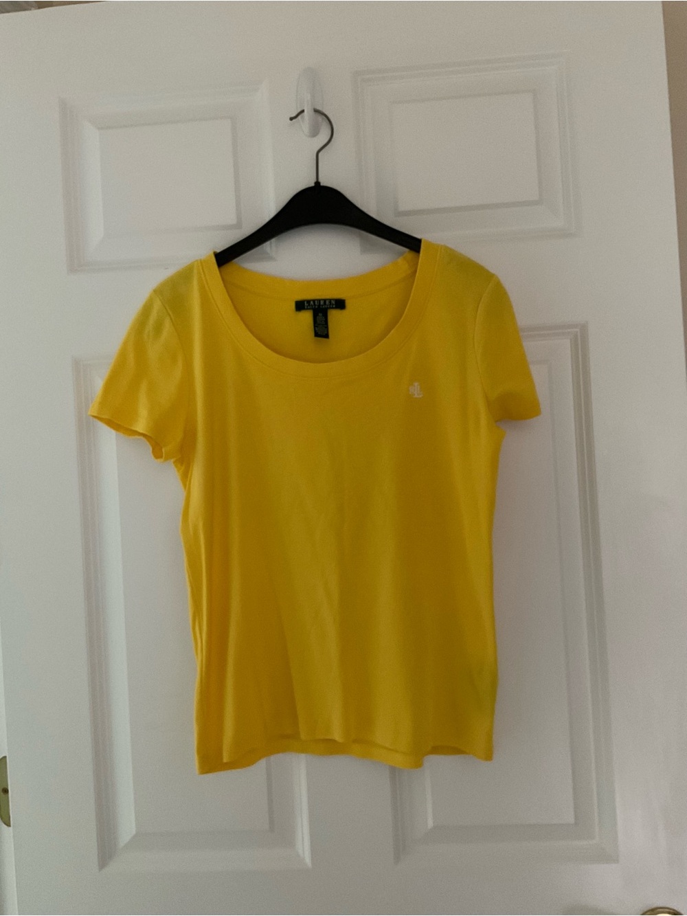 Ralph Lauren Bright Yellow Scoop Neck Short Sleeve Tee